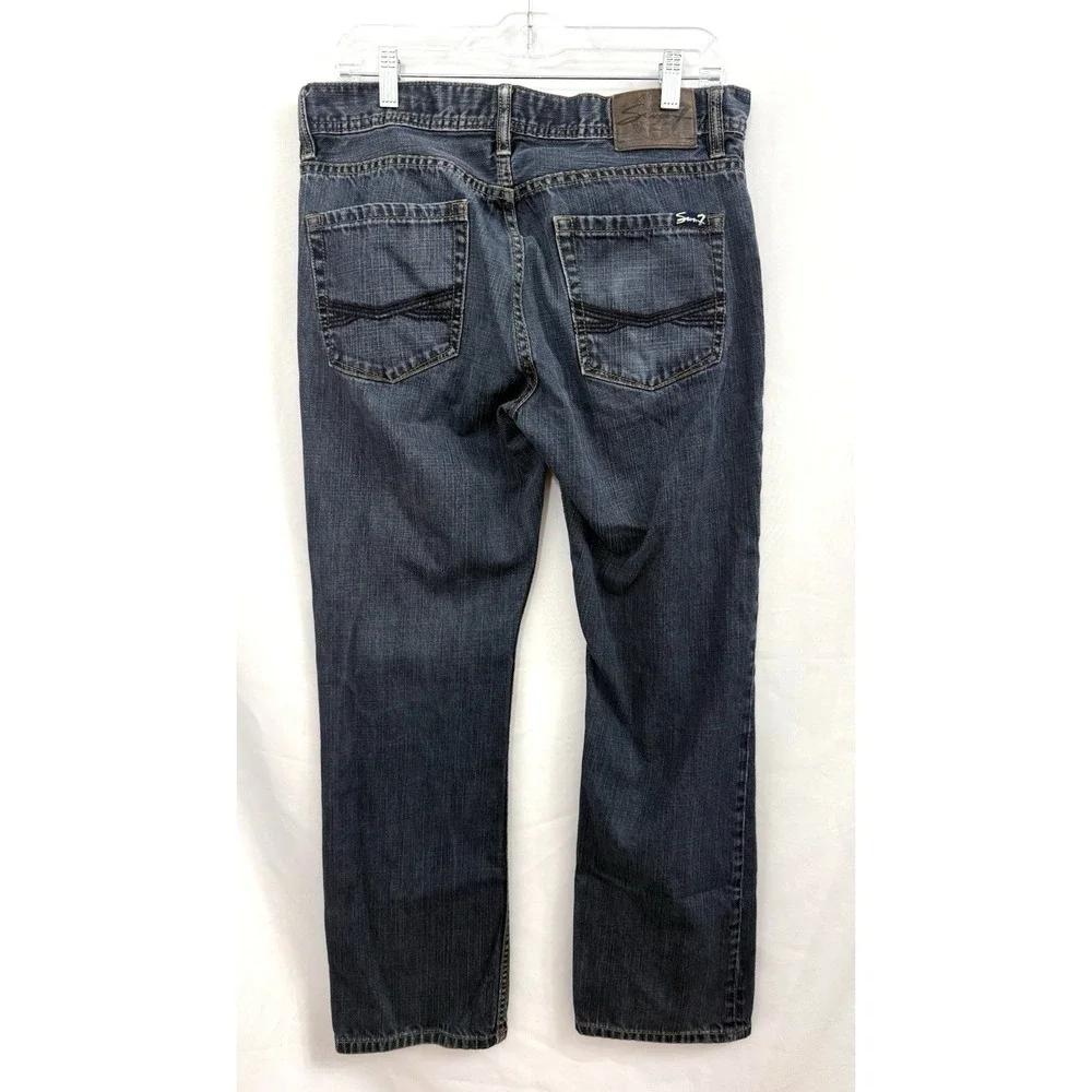 Seven7 Jeans Blue‎ Straight Fit Medium Wash Mens Size 32X32 - Actual 32X30